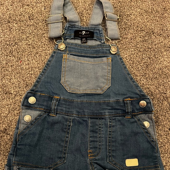 Seven For All Mankind Toddler Girls Denim Shortails Size 18 Months - Picture 3 of 3